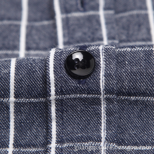 Dark color 100% cotton flannel shirt